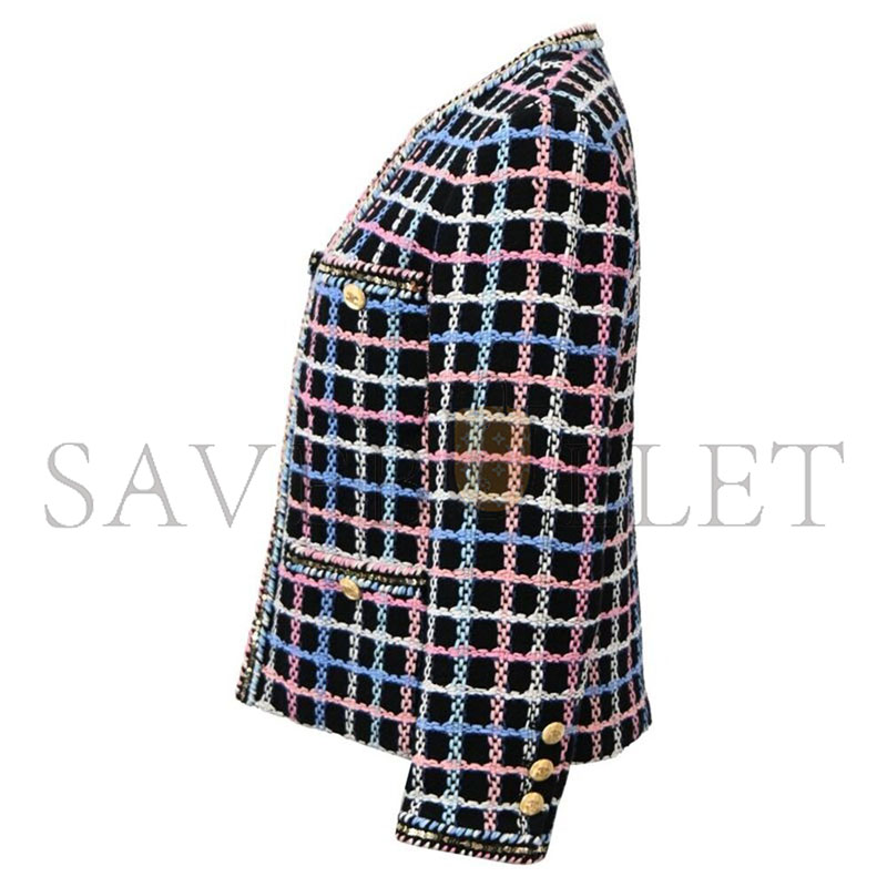 CHANEL PRINTED EVENING TWEED JACKET IN MULTICOLOR COTTON 